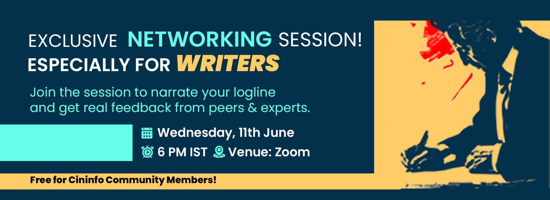 Cininfo Writers’ Networking Session: Pitch, Connect, Improve - CinInfo